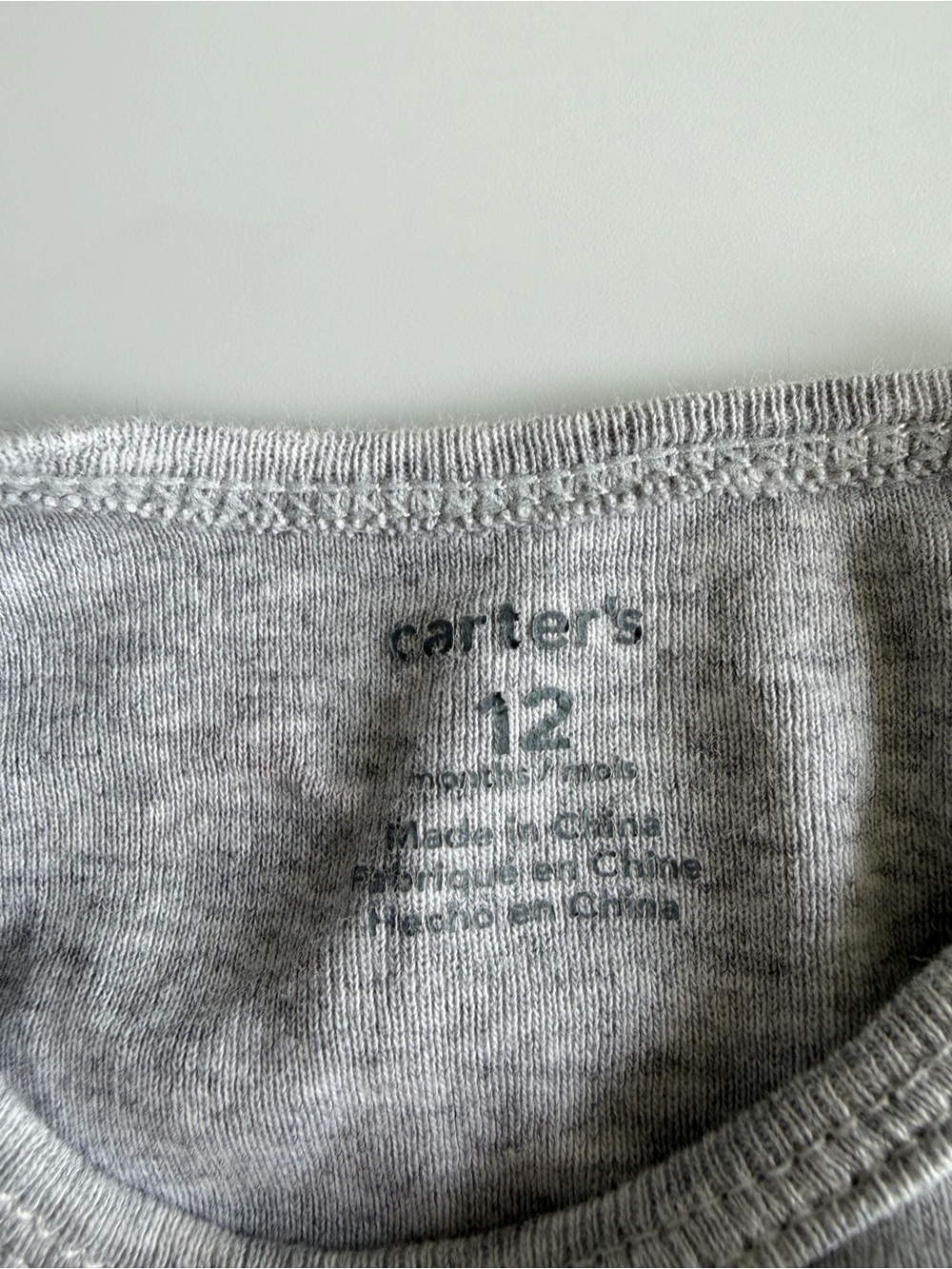 Bundle of Baby Boy Onesies Size 12-18 Months Long Sleeve Blue Gingham Gray Teal - Picture 9 of 16